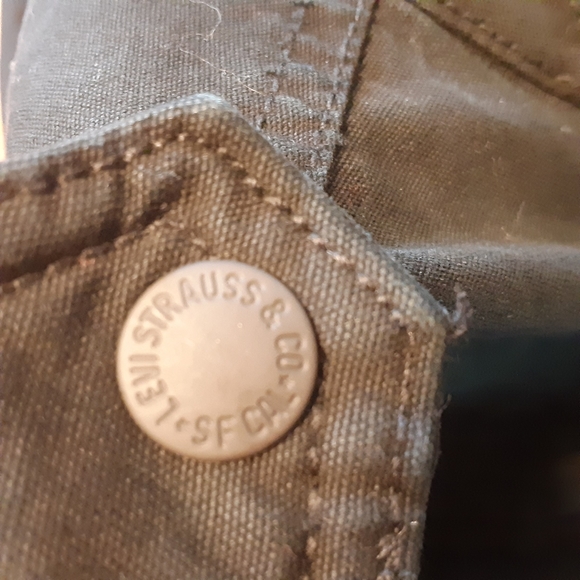 LEVI MILITARY SHERPA LINED TRUCKER ZIP UP BLACK DENIM JACKET MENS SIZE XXL - Picture 14 of 16